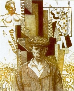Picasso II. Aguafuerte, 20x24 cm. 2001